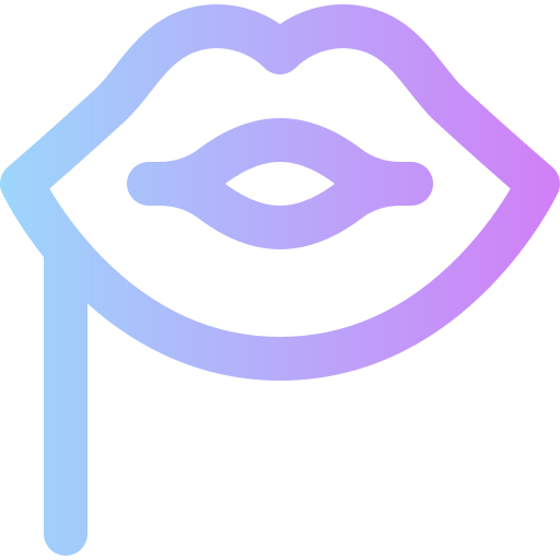 Lips Super Basic Rounded Gradient icon