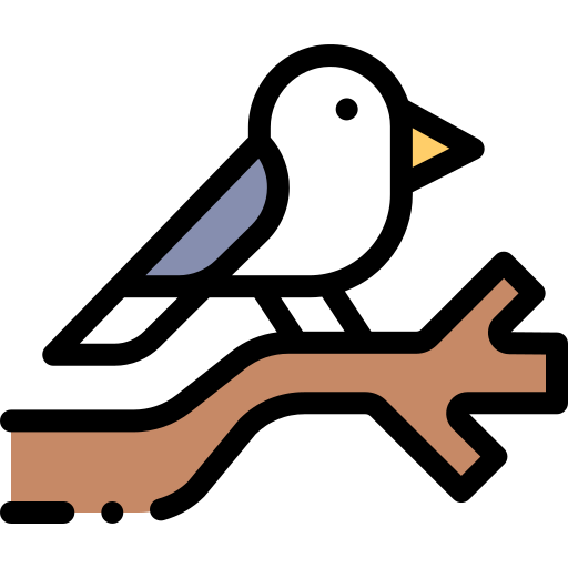 Bird Detailed Rounded Lineal color icon