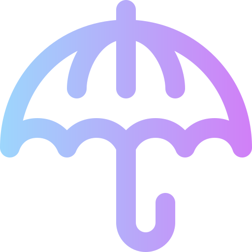 guarda-chuva Super Basic Rounded Gradient Ícone