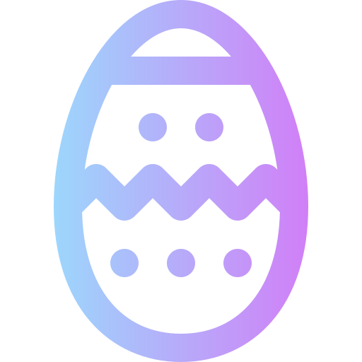 uovo di pasqua Super Basic Rounded Gradient icona
