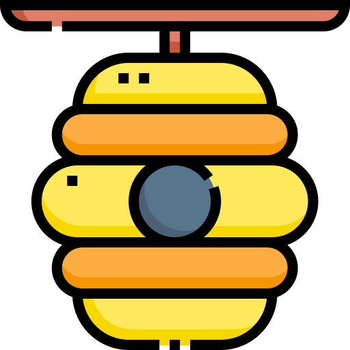 Beehive Detailed Straight Lineal color icon
