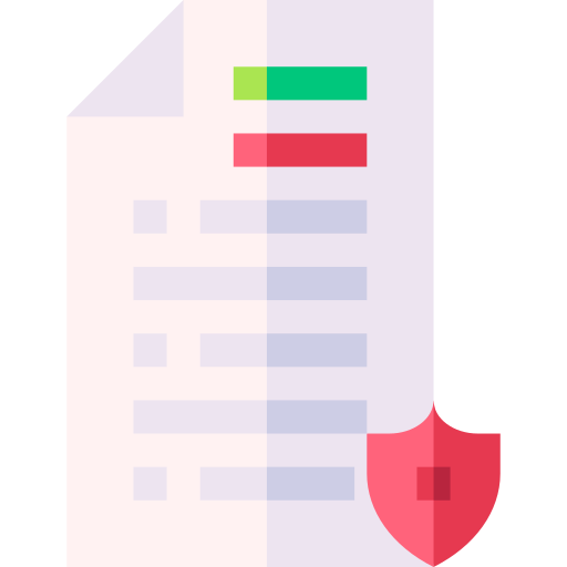 Policy Basic Straight Flat icon