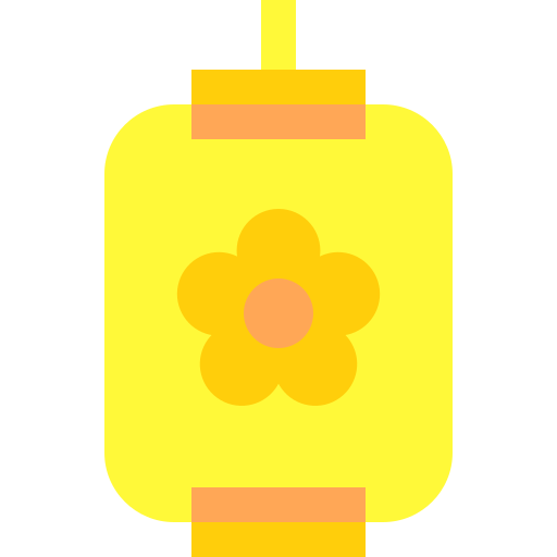 Paper lantern Basic Sheer Flat icon