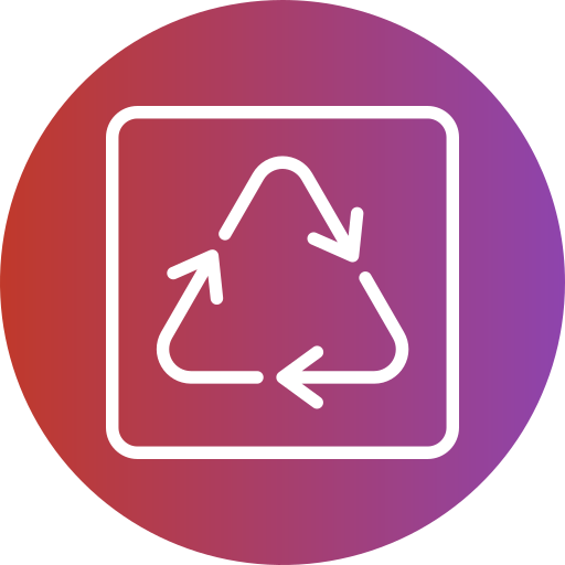 simbolo di riciclaggio Generic Flat Gradient icona