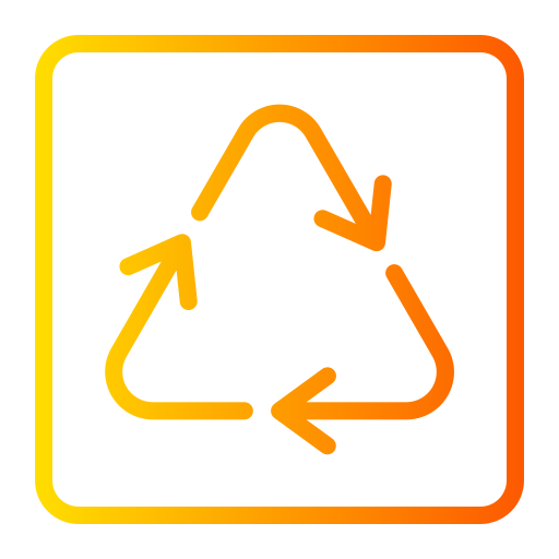 simbolo di riciclaggio Generic Gradient icona