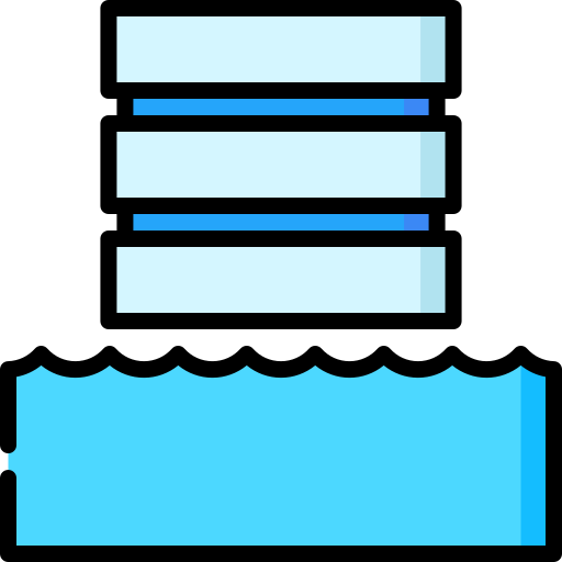lago de datos Special Lineal color icono