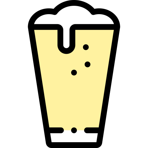 Beer Detailed Rounded Lineal color icon