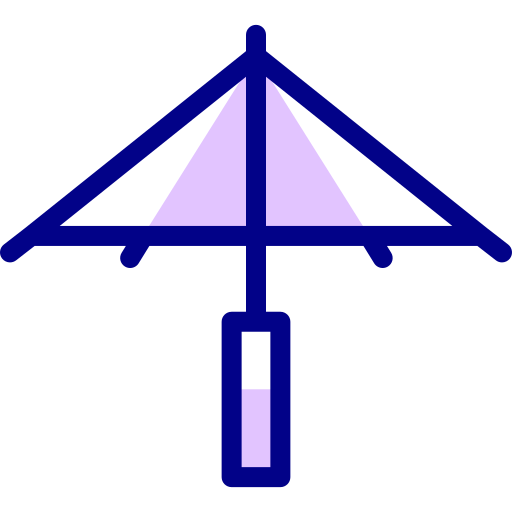 paraguas Detailed Mixed Lineal color icono