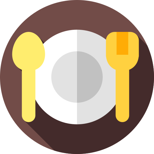 bord Flat Circular Flat icoon