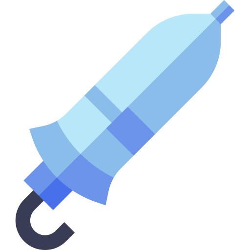 paraplu Basic Straight Flat icoon
