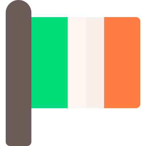 Ирландия Basic Rounded Flat иконка