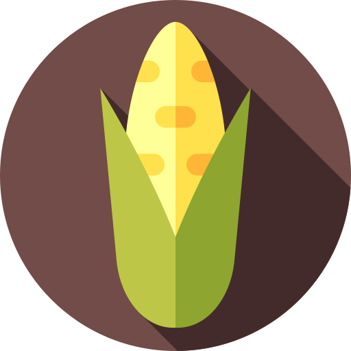 kukurydza Flat Circular Flat ikona