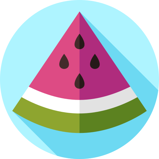 Watermelon Flat Circular Flat icon