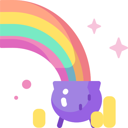 Rainbow Special Candy Flat icon