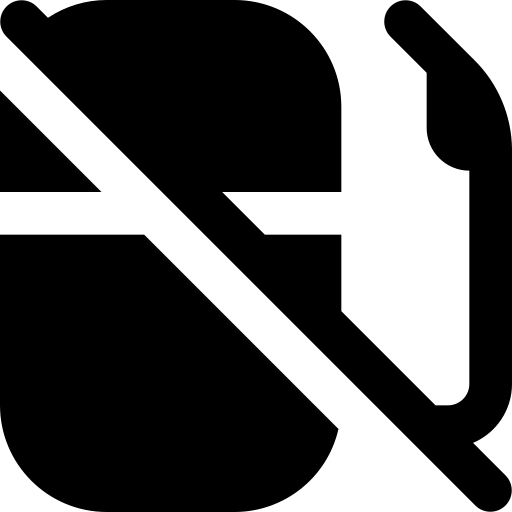 benzinepomp-slash UICONS Rounded Solid icoon