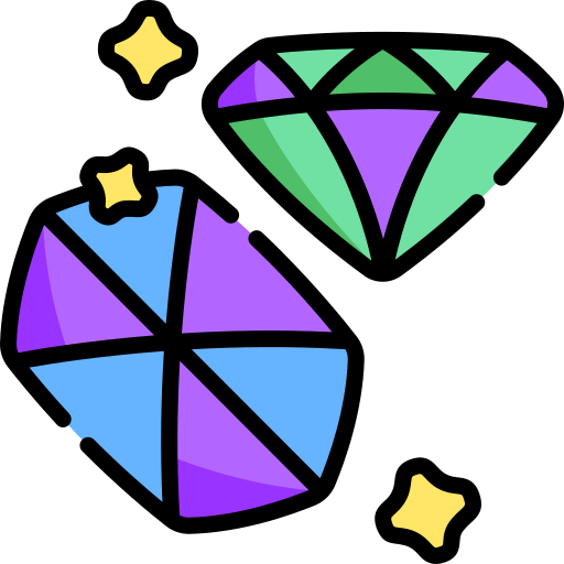 Gems Kawaii Lineal color icon