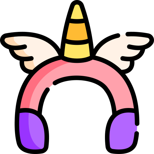 Повязка на голову Kawaii Lineal color иконка
