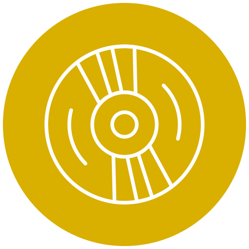 compact disk Generic Circular icona