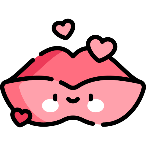 lippen Kawaii Lineal color icon