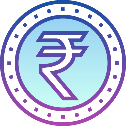 rupia Detailed bright Gradient icona