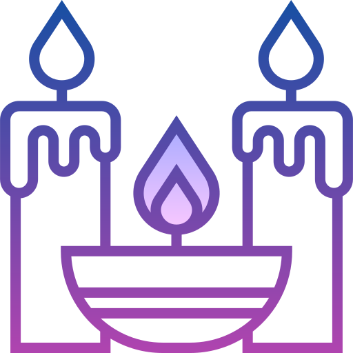 candela Detailed bright Gradient icona