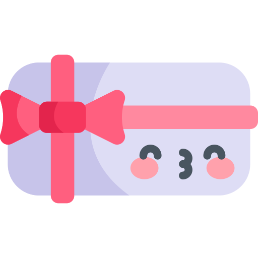 Gift card Kawaii Flat icon