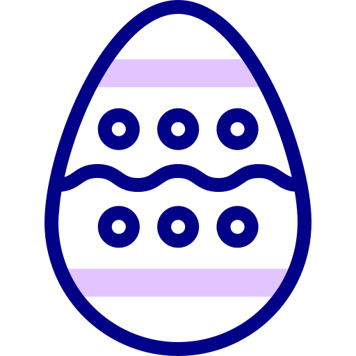 ovos de pascoa Detailed Mixed Lineal color Ícone