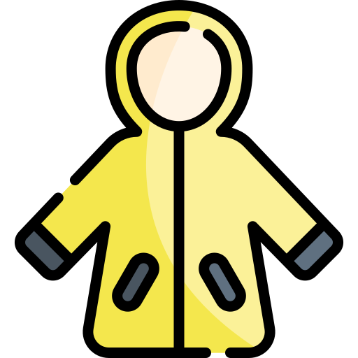 płaszcz przeciwdeszczowy Kawaii Lineal color ikona