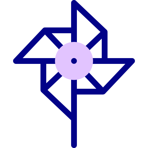 Pinwheel Detailed Mixed Lineal color icon