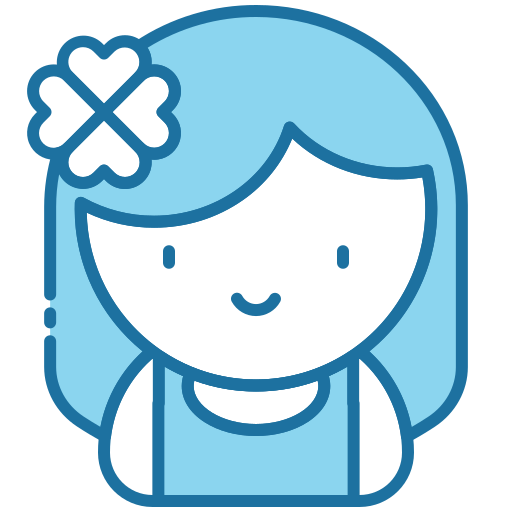 女の子 Generic Blue icon