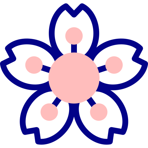 桜の花 Detailed Mixed Lineal color icon
