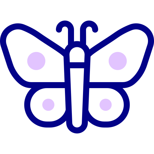 borboleta Detailed Mixed Lineal color Ícone