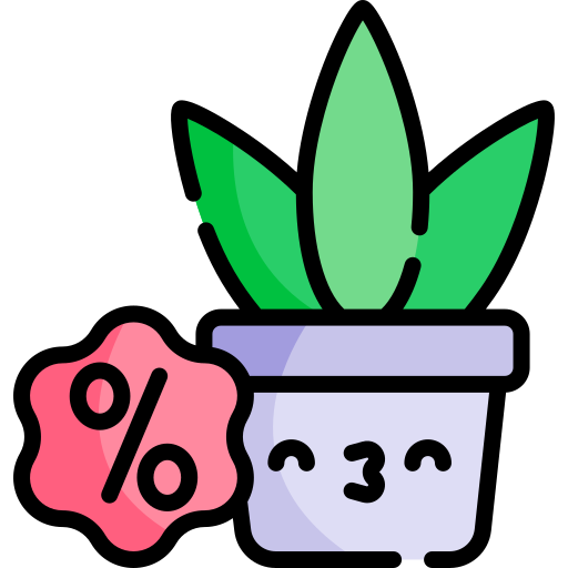 Plant pot Kawaii Lineal color icon