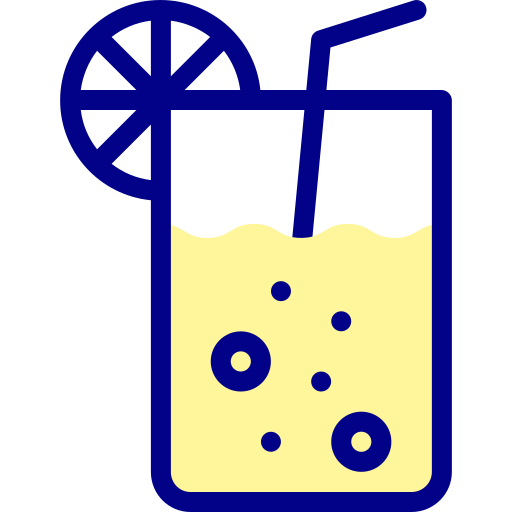 레몬 에이드 Detailed Mixed Lineal color icon