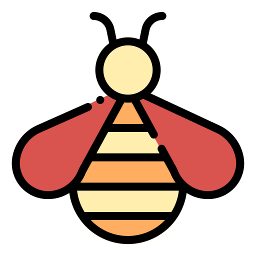 蜂 Generic Outline Color icon