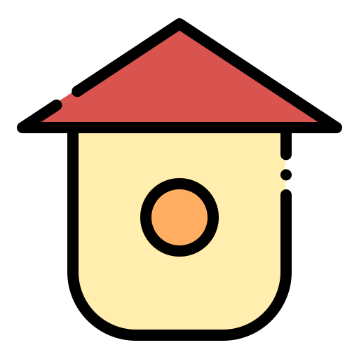 dom dla ptaków Generic Outline Color ikona