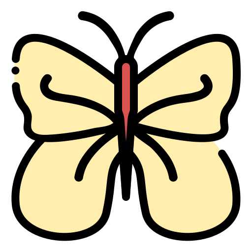 farfalla Generic Outline Color icona