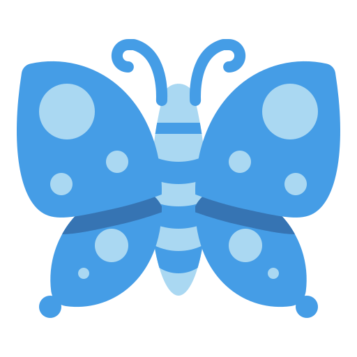 mariposa Generic Blue icono