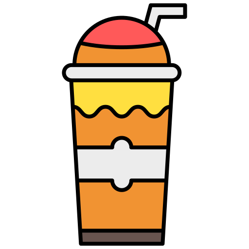 zimny napój Generic Outline Color ikona