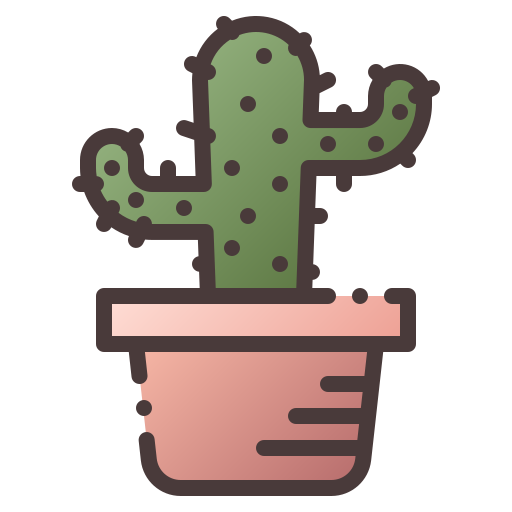 Cactus Generic Lineal Color Gradient icon