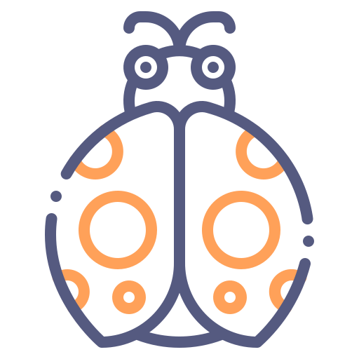 Ladybug Generic Outline Color icon