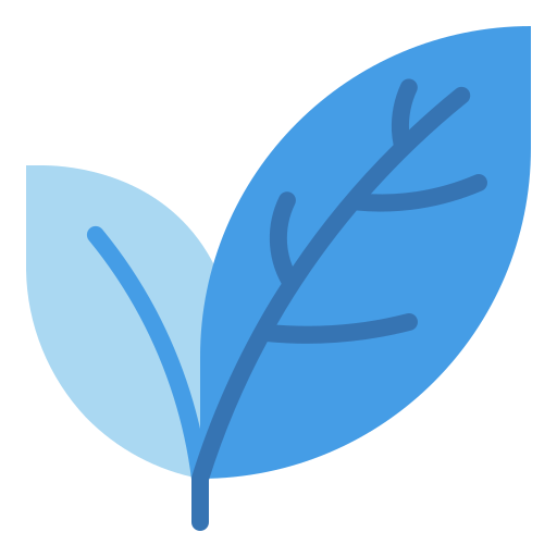 Leaves Generic Blue icon