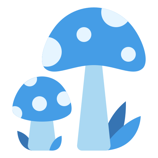 Mushroom Generic Blue icon
