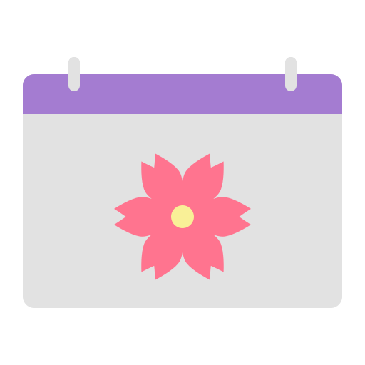 Весенний календарь Generic Flat иконка