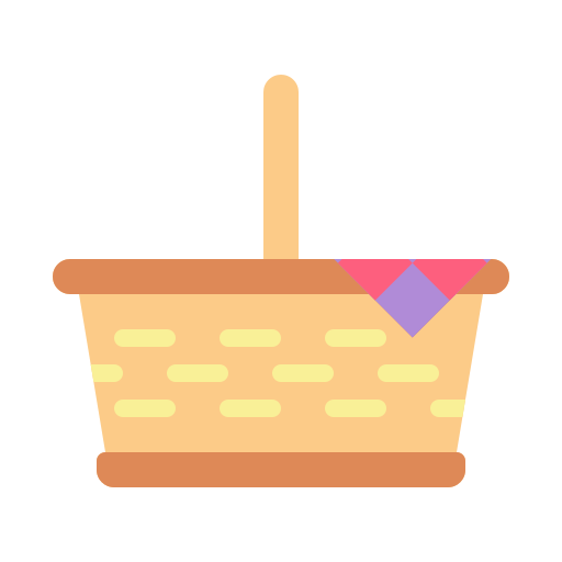 cesta de picnic Generic Flat icono