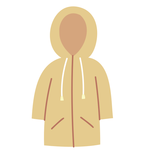 płaszcz przeciwdeszczowy Generic Flat ikona