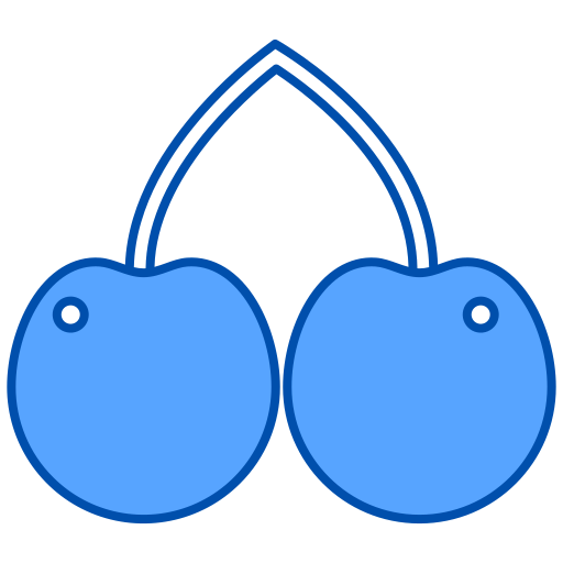 Cherries Generic Blue icon