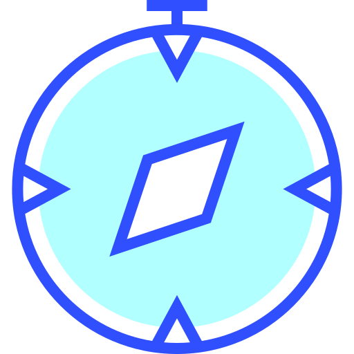 kompas Inipagistudio Lineal Color ikona
