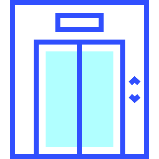 ascensor Inipagistudio Lineal Color icono