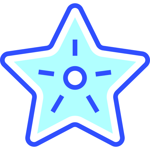 stella marina Inipagistudio Lineal Color icona